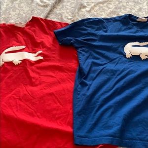 2 3xl Lacoste t-shirts